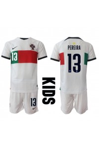 Portugal Danilo Pereira #13 Babyklær Borte Fotballdrakt til barn VM 2022 Korte ermer (+ Korte bukser)